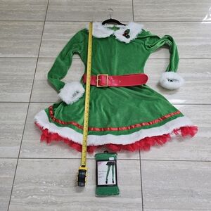 Festive Green and Red Kids Costume